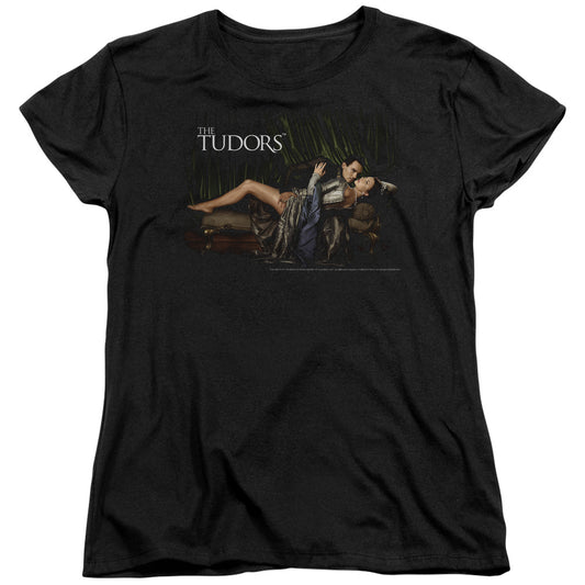 Tudors - The King And His Queen - Short Sleeve Womens Tee - Black T-shirt