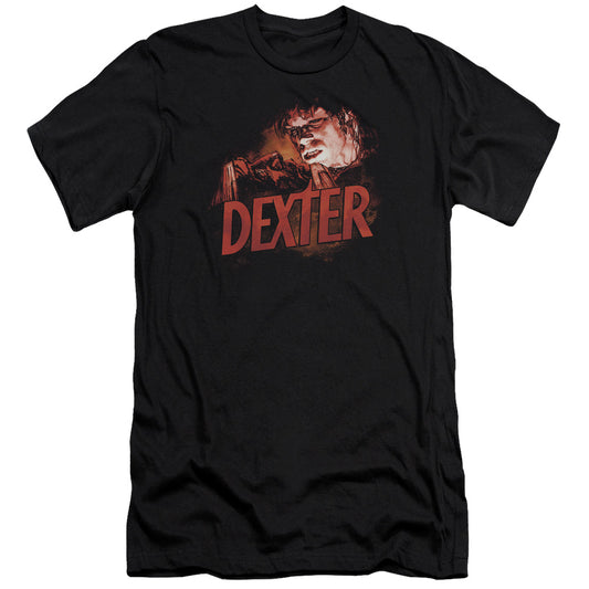 Dexter - Drawing-premuim Canvas Adult Slim Fit 30/1 - Black