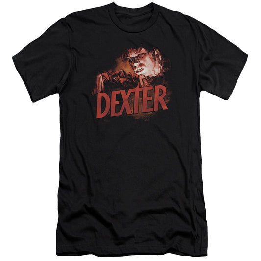 Dexter - Drawing - Short Sleeve Adult 30/1 - Black T-shirt