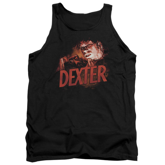 Dexter - Drawing - Adult Tank - Black