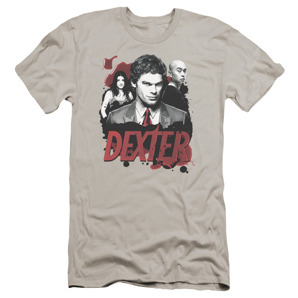 Dexter - Bloody Trio-premuim Canvas Adult Slim Fit 30/1 - Silver