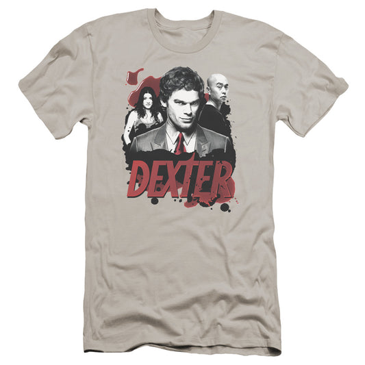 Dexter - Bloody Trio-premuim Canvas Adult Slim Fit 30/1 - Silver