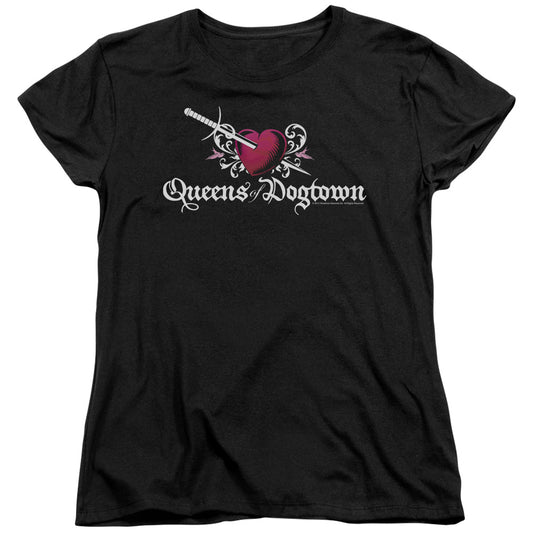 CALIFORNICATION QUEENS OF DOGTOWN - S/S WOMENS TEE - BLACK T-Shirt