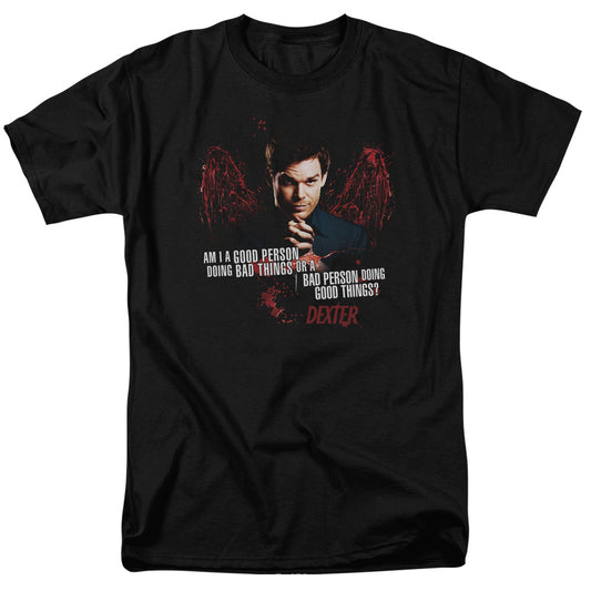 Dexter - Good Bad - Short Sleeve Adult 18/1 - Black T-shirt