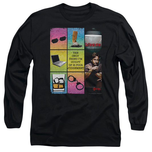 Californication - Poor Judgement - Long Sleeve Adult 18/1 - Black T-shirt