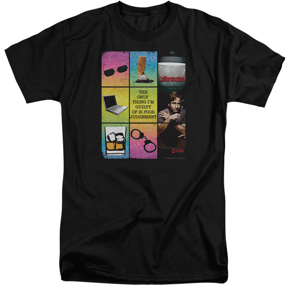 Californication - Poor Judgement - Short Sleeve Adult Tall - Black T-shirt