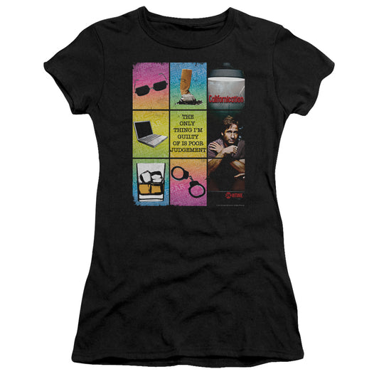 Californication - Poor Judgement - Short Sleeve Junior Sheer - Black T-shirt