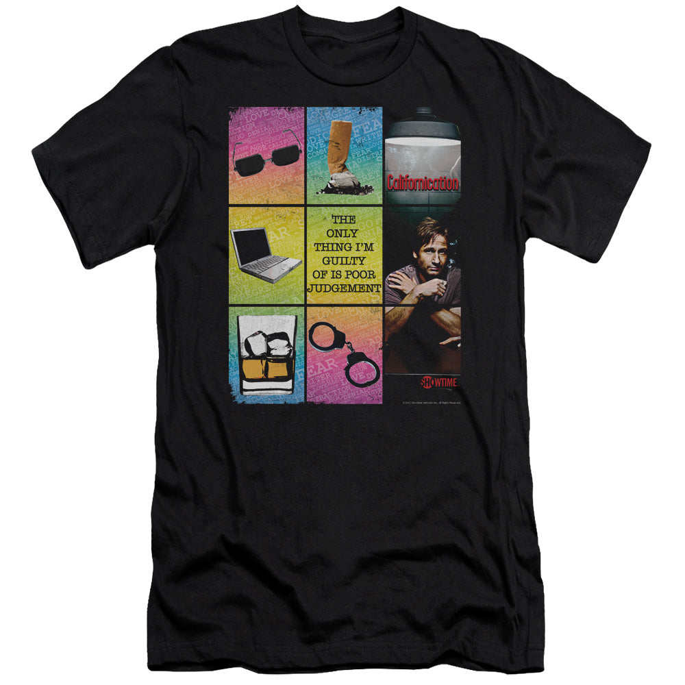 Californication - Poor Judgement - Short Sleeve Adult 30/1 - Black T-shirt