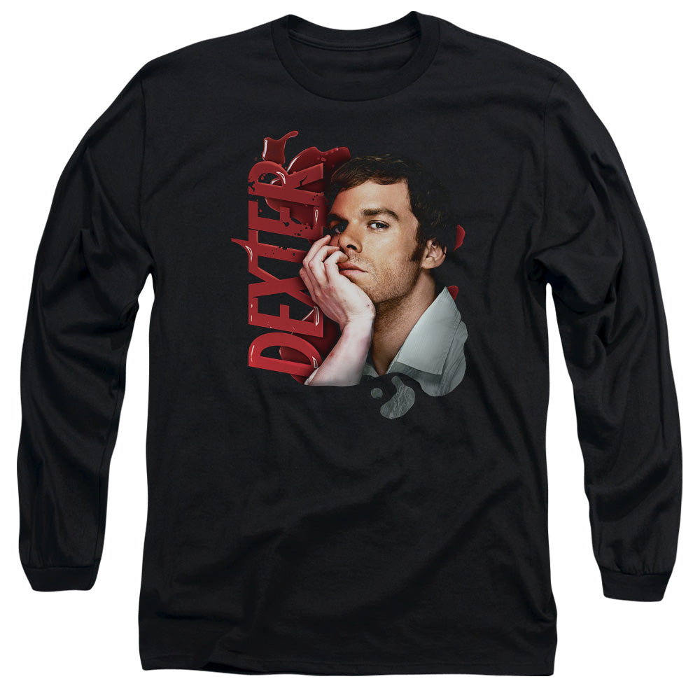 Dexter - Layered - Long Sleeve Adult 18/1 - Black T-shirt