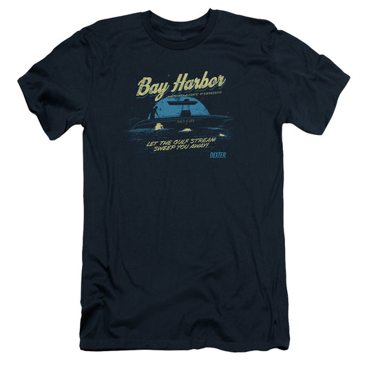 Dexter - Moonlight Fishing - Short Sleeve Adult 30/1 - Navy T-shirt