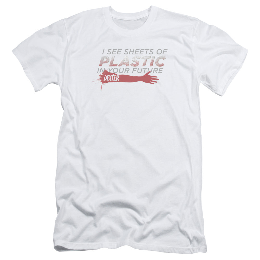 Dexter - Plastic Prediction - Short Sleeve Adult 30/1 - White T-shirt