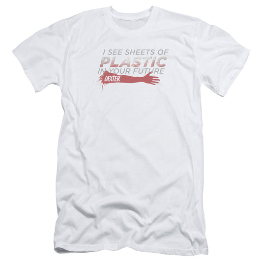 Dexter - Plastic Prediction - Short Sleeve Adult 30/1 - White T-shirt
