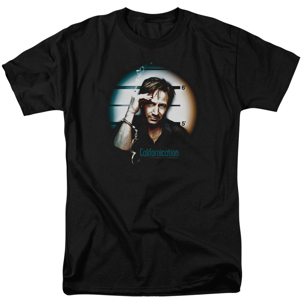 Californication - In Handcuffs - Short Sleeve Adult 18/1 - Black T-shirt