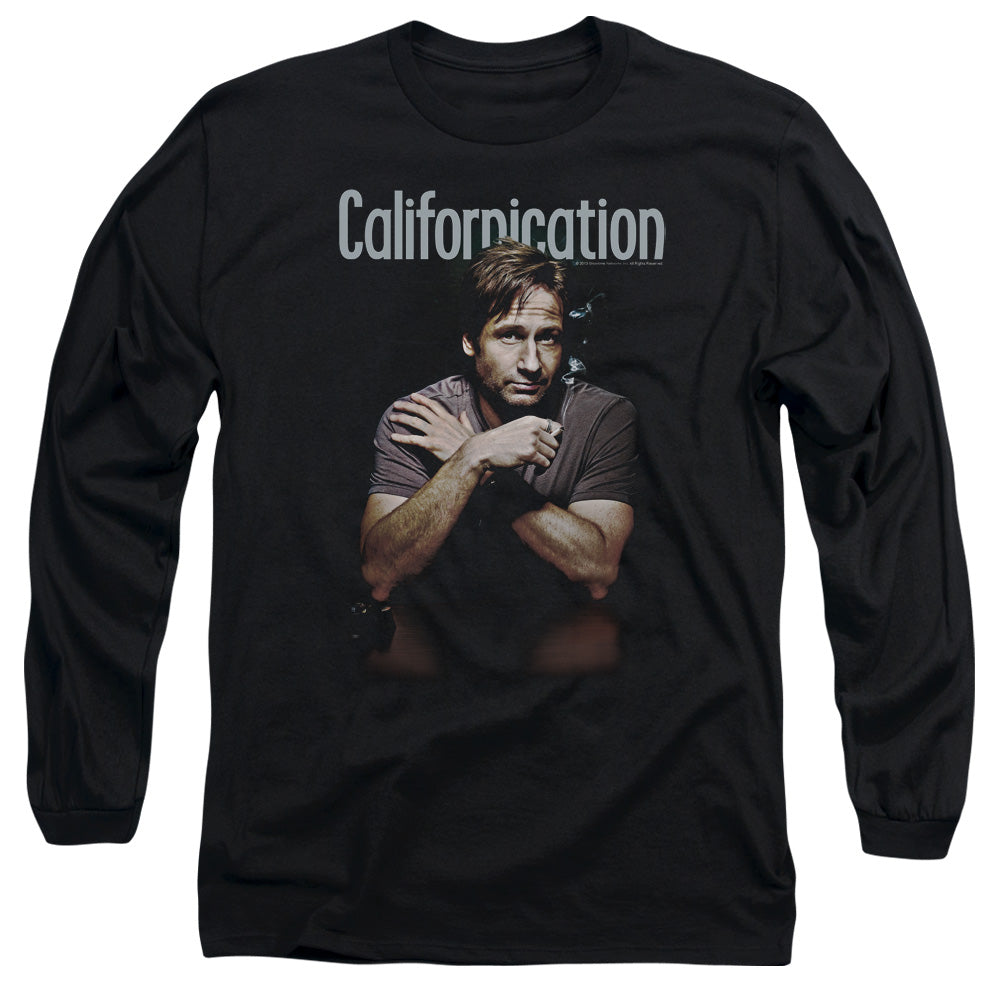 Californication - Smoking - Long Sleeve Adult 18/1 - Black T-shirt