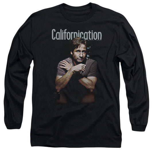 Californication - Smoking - Long Sleeve Adult 18/1 - Black T-shirt