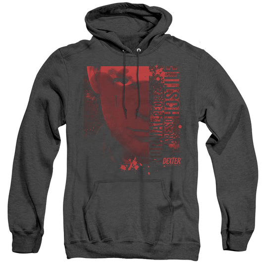Dexter - Normal - Adult Heather Hoodie - Black