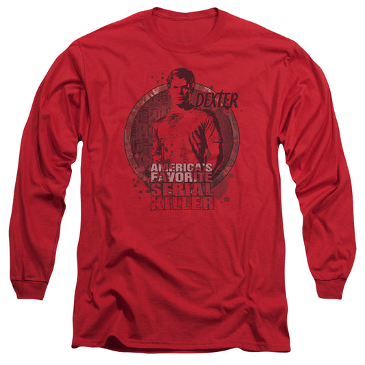 Dexter - Americas Favorite - Long Sleeve Adult 18/1 - Red T-shirt