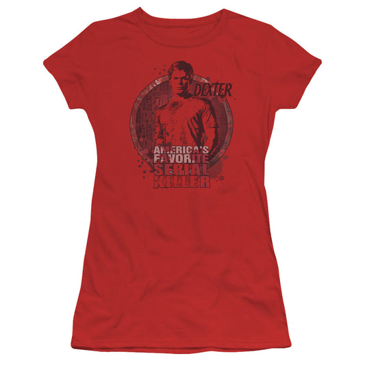 Dexter - Americas Favorite - Short Sleeve Junior Sheer - Red T-shirt