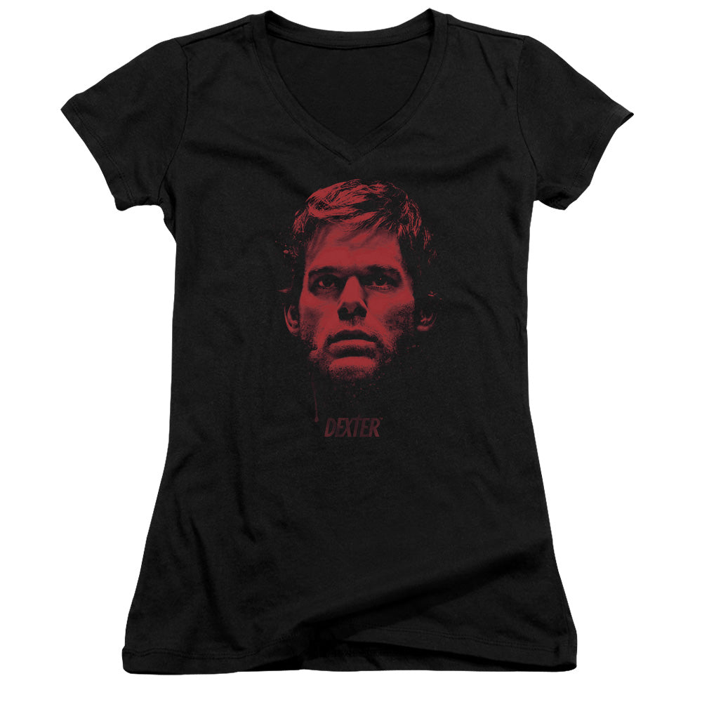 Dexter - Bloody Face - Junior V-neck - Black