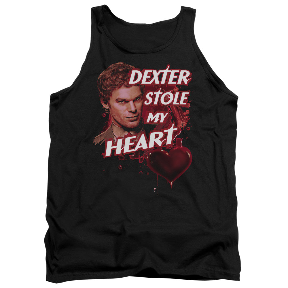 Dexter - Bloody Heart - Adult Tank - Black
