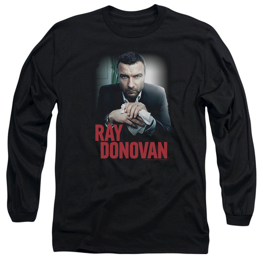 Ray Donovan - Clean Hands - Long Sleeve Adult 18/1 - Black T-shirt