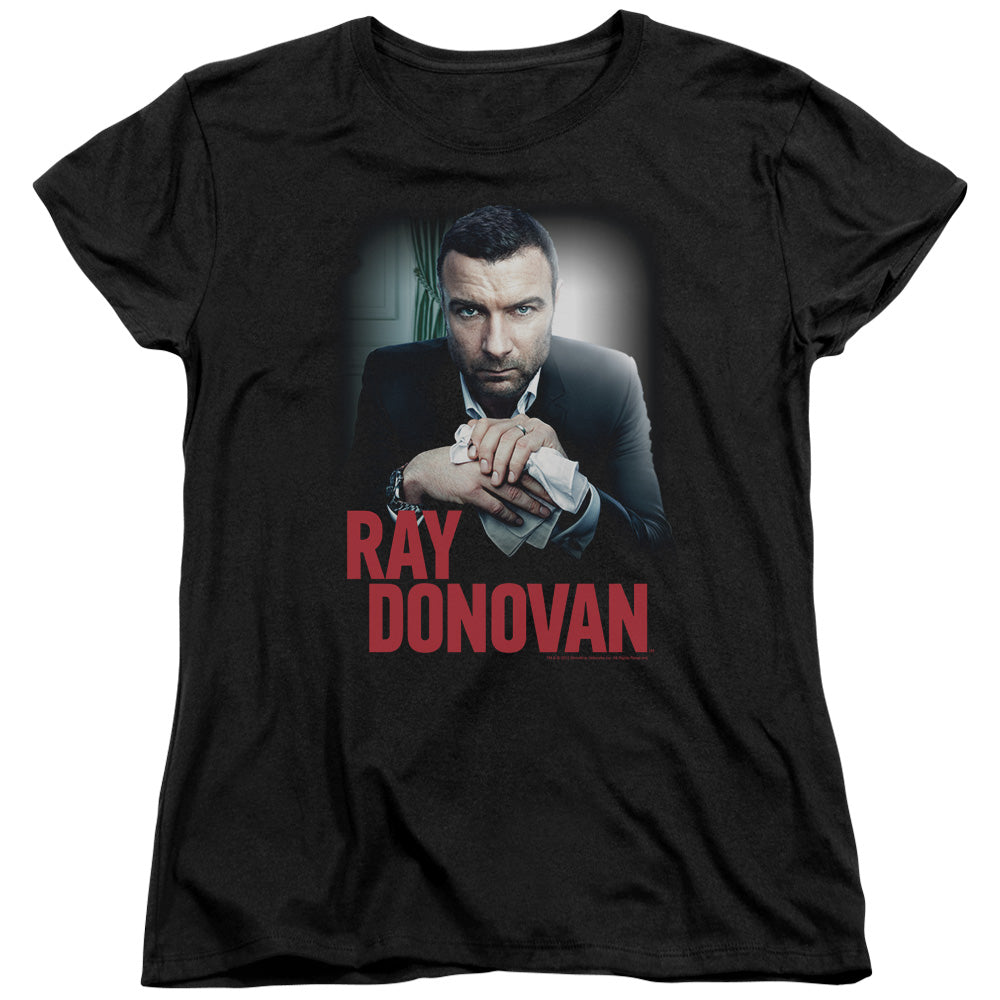 Ray Donovan - Clean Hands - Short Sleeve Womens Tee - Black T-shirt