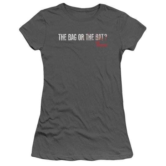 Ray Donovan - Bag Or Bat - Short Sleeve Junior Sheer - Charcoal T-shirt