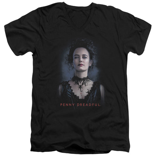 Penny Dreadful - Vanessa - Short Sleeve Adult V-neck 30/1 - Black T-shirt