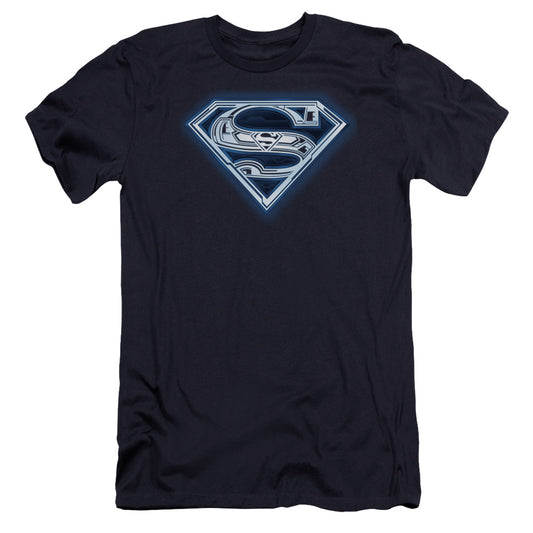 Superman - Cyber Shield-premuim Canvas Adult Slim Fit 30/1 - Navy