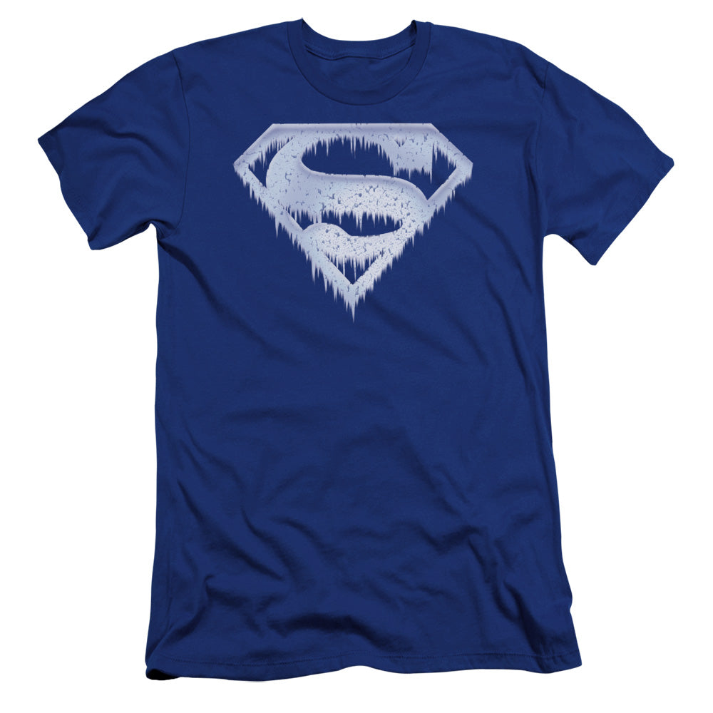 Superman - Ice And Snow Shield-premuim Canvas Adult Slim Fit 30/1 - Royal Blue