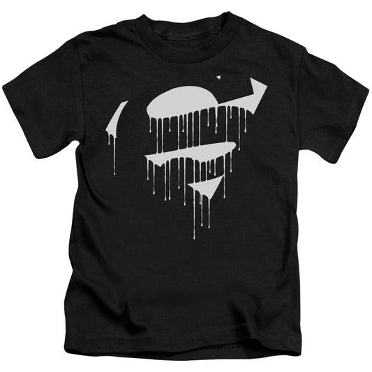 SUPERMAN DRIPPING SHIELD - S/S JUVENILE 18/1 - BLACK - T-Shirt