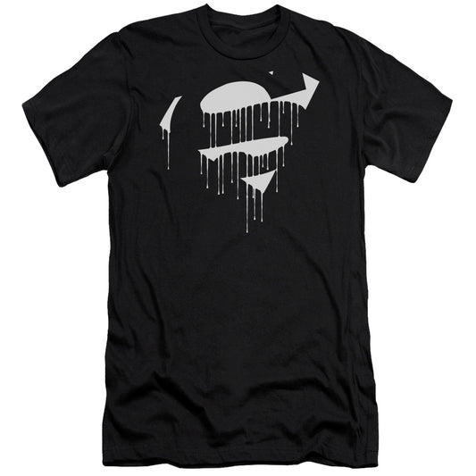 Superman - Dripping Shield-premuim Canvas Adult Slim Fit 30/1 - Black