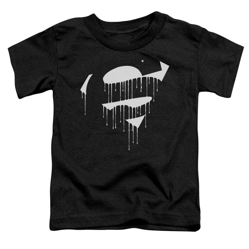 Superman - Dripping Shield - Short Sleeve Toddler Tee - Black T-shirt