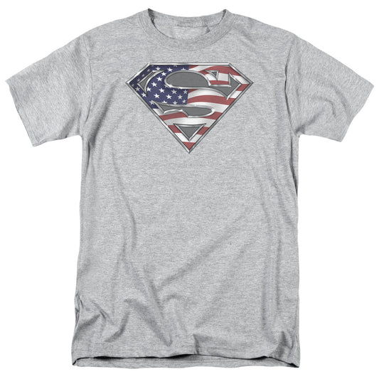 Superman - All - Short Sleeve Adult 18/1 - Athletic Heather T-shirt