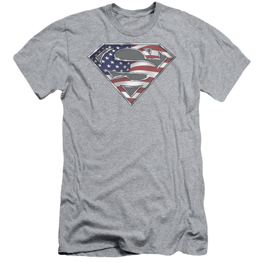 Superman - All - Short Sleeve Adult 30/1 - Athletic Heather T-shirt