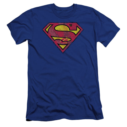Superman - Action Shield-premuim Canvas Adult Slim Fit 30/1 - Royal Blue