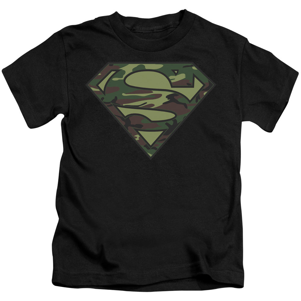 SUPERMAN CAMO LOGO - S/S JUVENILE 18/1 - BLACK - T-Shirt