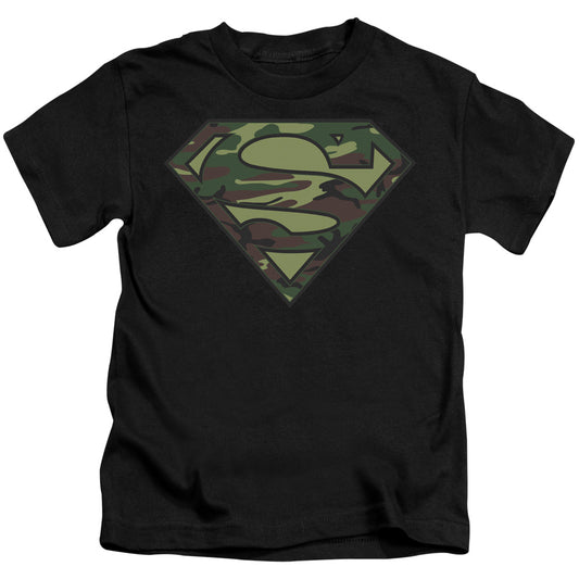 SUPERMAN CAMO LOGO - S/S JUVENILE 18/1 - BLACK - T-Shirt