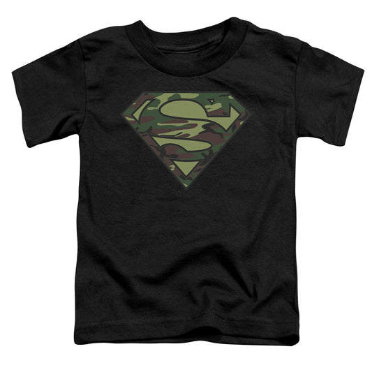 SUPERMAN CAMO LOGO - S/S TODDLER TEE - BLACK - T-Shirt