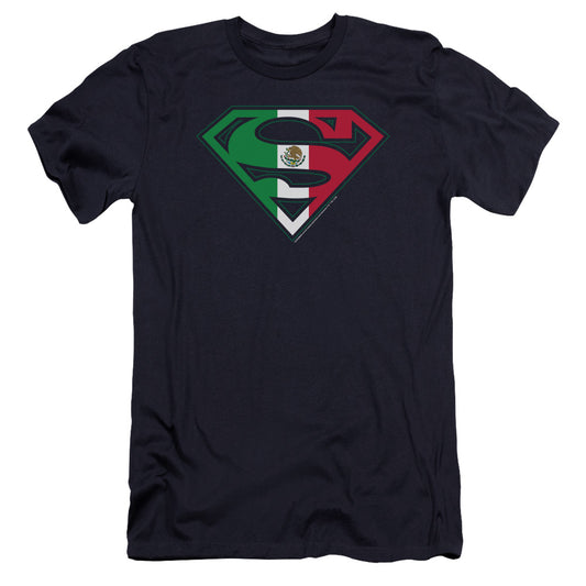 Superman - Mexican Shield-premuim Canvas Adult Slim Fit 30/1 - Navy