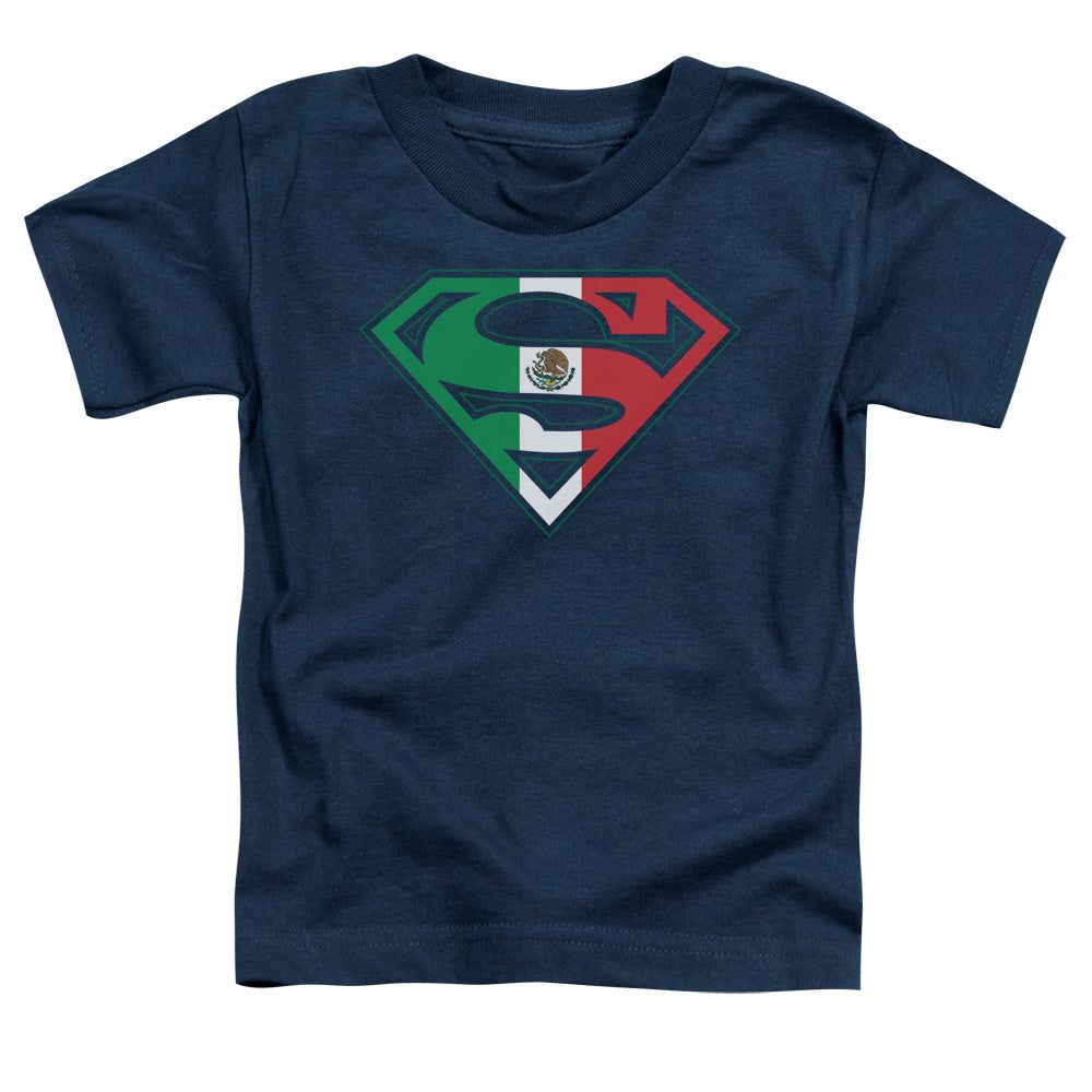 Superman - Mexican Shield - Short Sleeve Toddler Tee - Navy T-shirt