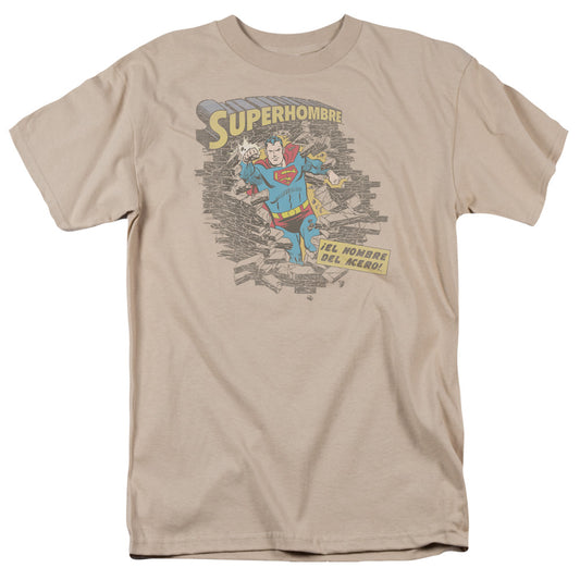 Superman - Superhombre 2 - Short Sleeve Adult 18/1 - Sand T-shirt