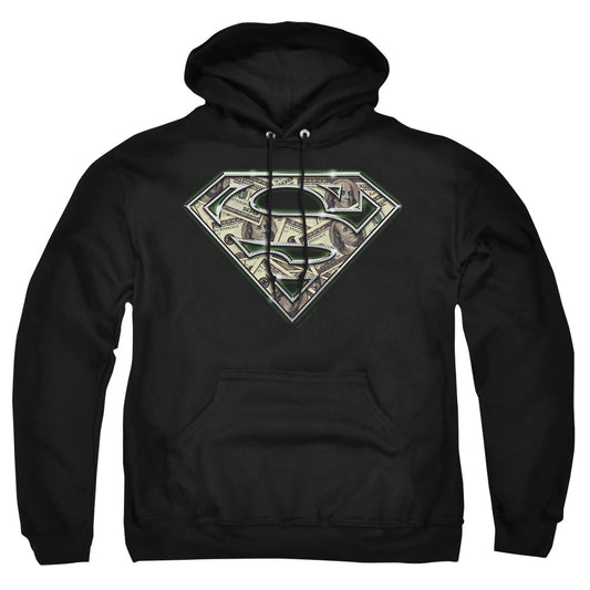Superman - All About The Benjamins - Adult Pull-over Hoodie - Black
