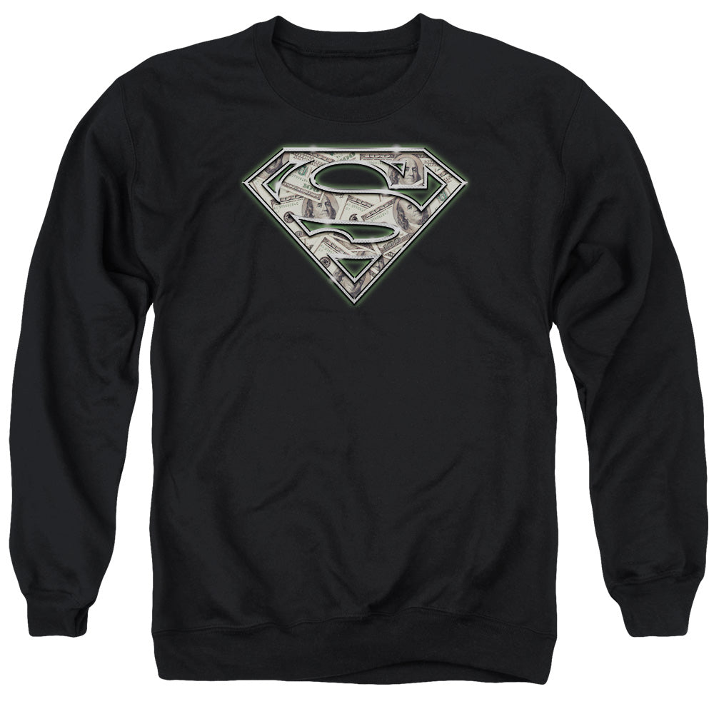 Superman - All About The Benjamins - Adult Crewneck Sweatshirt - Black