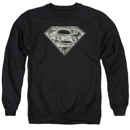 Superman - All About The Benjamins - Adult Crewneck Sweatshirt - Black