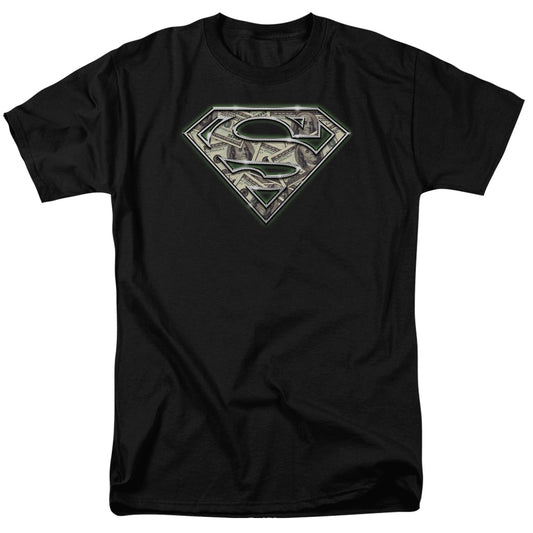 Superman - All About The Benjamins - Short Sleeve Adult 18/1 - Black T-shirt