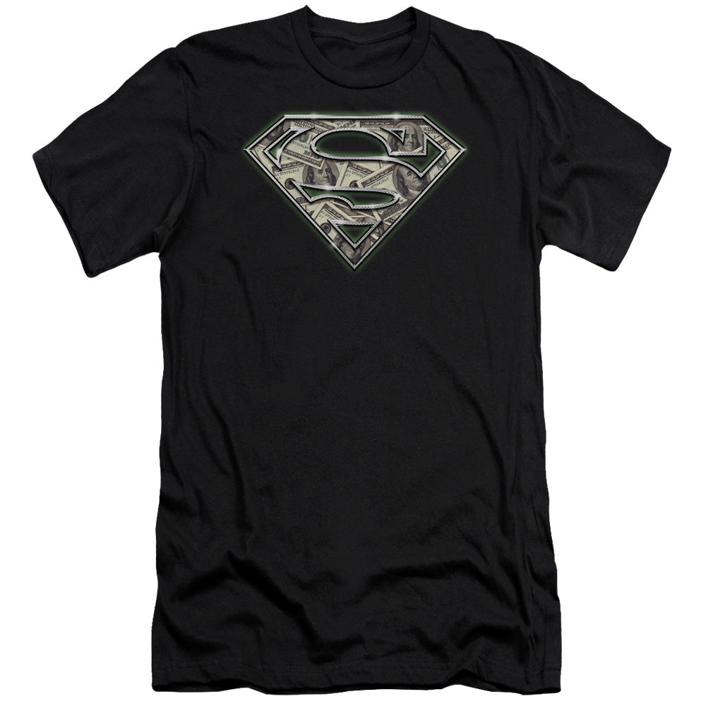 Superman - All About The Benjamins-premuim Canvas Adult Slim Fit 30/1 - Black