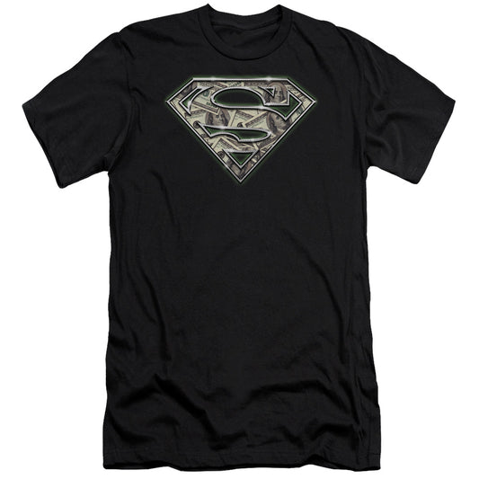 Superman - All About The Benjamins-premuim Canvas Adult Slim Fit 30/1 - Black
