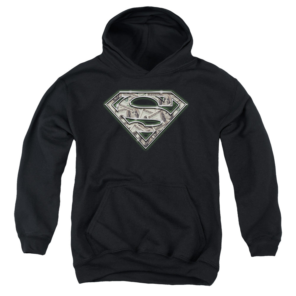 Superman - All About The Benjamins - Youth Pull-over Hoodie - Black