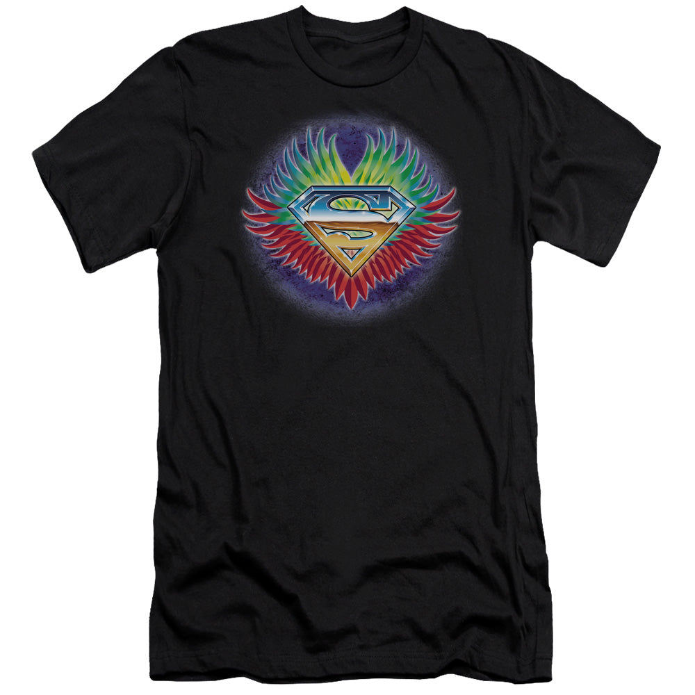Superman - Dont Stop Believing-premuim Canvas Adult Slim Fit 30/1 - Black